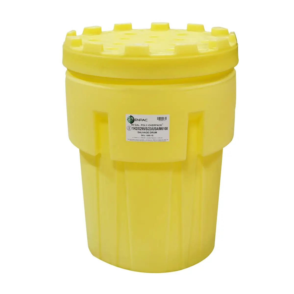 Poly-Overpac® Salvage Drum - Yellow - 95 Gallon