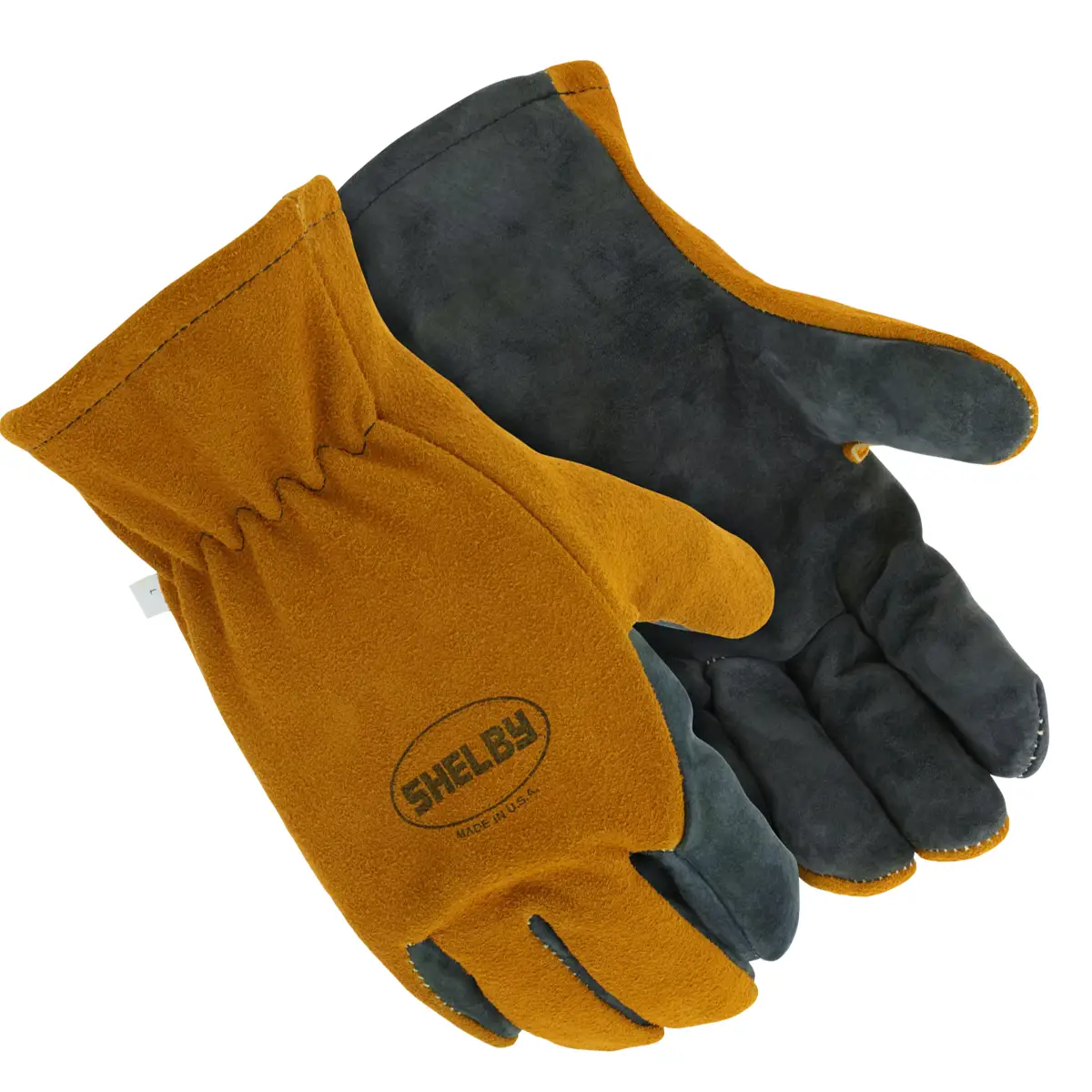 thumbnail interactive-video image 1 of Shelby Firewall Firefighting Gloves - Gold/Brown/White Cuff, Size Small (5225-S) 1 of 5