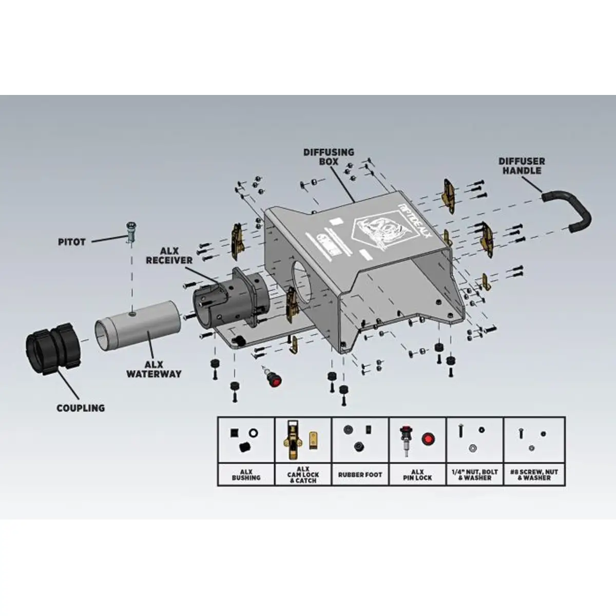 Riptide ALX Triple Action Water Diffuser with Built in Pitot | Shop Darley