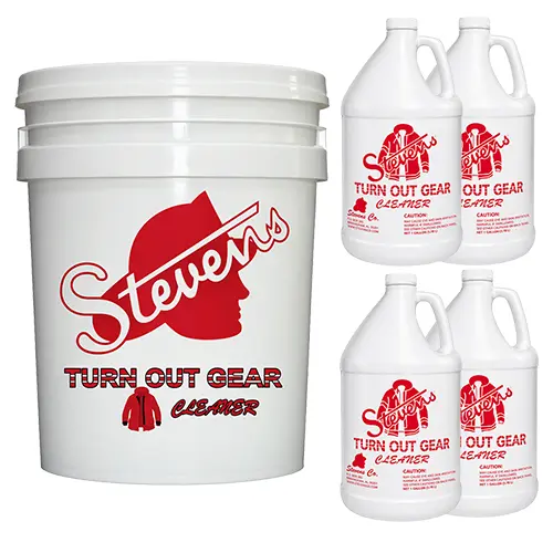 Steven's Co. Turnout Gear Cleaner - 5 Gallon and 1 Gallon Jugs