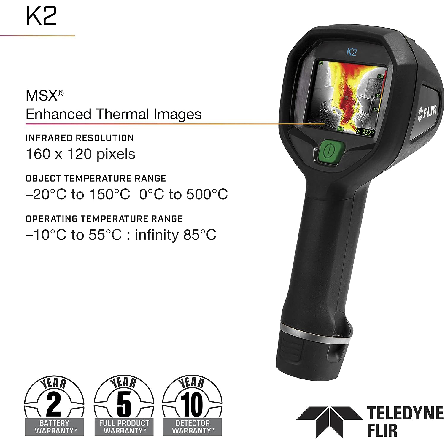 FLIR K2 Thermal Imaging Camera with MSX®